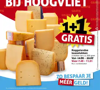Hoogvliet Koggelandse kaasstukken aanbieding