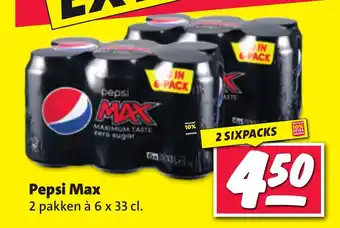 Nettorama Pepsi Max  6 x 33 cl. aanbieding