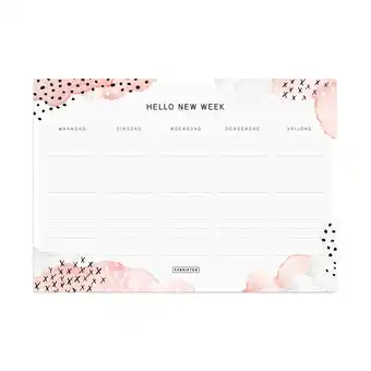 Babypark Fabrikten Watercolour Weekplanner aanbieding