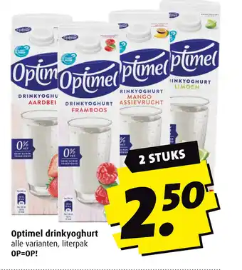 Boni Optimel drinkyoghurt aanbieding