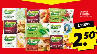 Boni Pickwick 1-kops thee aanbieding