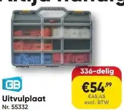 Toolstation GB Uitvulplaat aanbieding