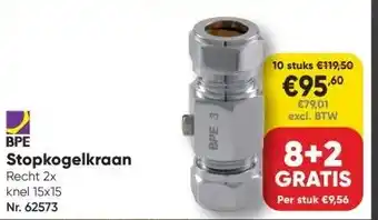 Toolstation Stopkogelkraan aanbieding