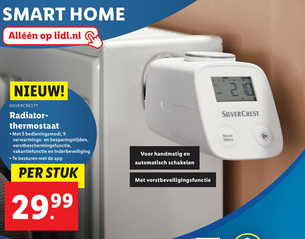 Silvercrest Radiator-thermostaat aanbieding bij Lidl