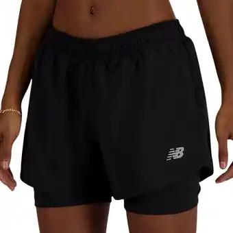 Plutosport New Balance Sport Essentials 2-in-1 3 Short Dames aanbieding