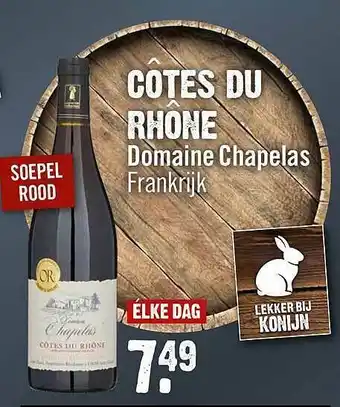 Dirck 3 Côtes Du Rhône Domaine Chapelas aanbieding