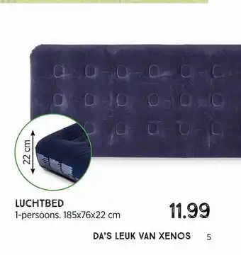 Xenos Luchtbed 1-Persoons 185x76x22 Cm aanbieding