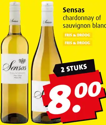 Boni Sensas chardonnay of sauvignon blanc aanbieding