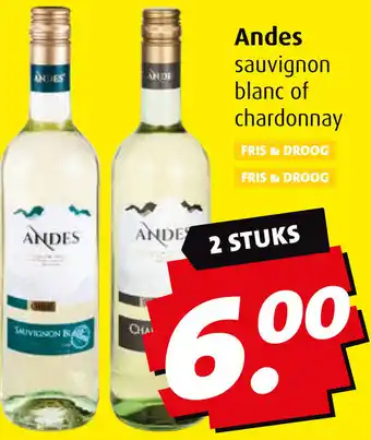 Boni Andes sauvignon blanc of chardonnay aanbieding