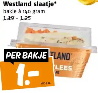 Poiesz Westland slaatje  140g aanbieding