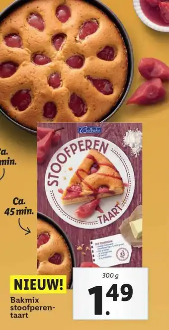 Lidl Belbake Bakmix Stoofperentaart aanbieding