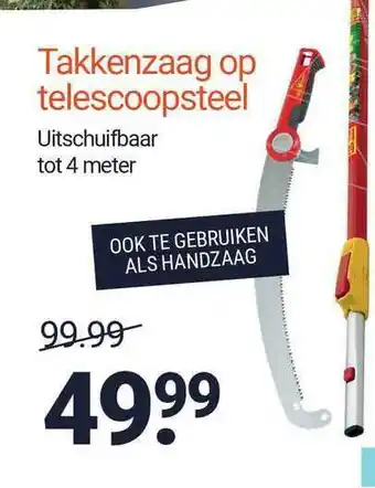 Inter Chalet Takkenzaag Op Telescoopsteel aanbieding