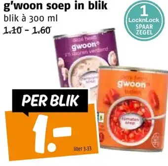 Poiesz g'woon soep in blik 300ml aanbieding