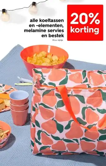 HEMA alle koeltassen en elementen, melamine servies en bestek aanbieding