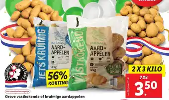 Lidl Grove vastkokende of kruimige aardappelen aanbieding