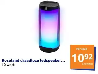 Action Roseland draadloze ledspeaker.. aanbieding