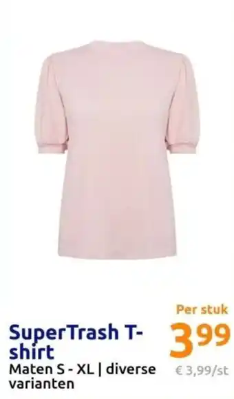 Action SuperTrash T-shirt aanbieding