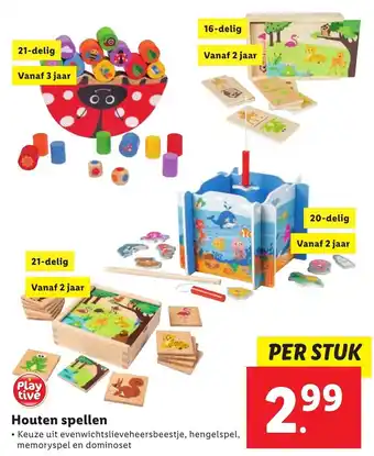 Lidl Houten spellen aanbieding