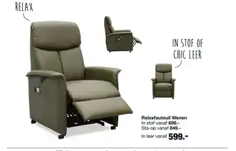 Budget Home Store Relaxfauteuil Wenen aanbieding