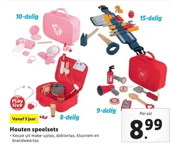 Lidl Houten speelsets aanbieding