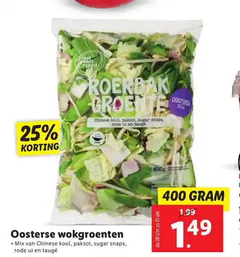 Lidl Oosterse wokgroenten aanbieding