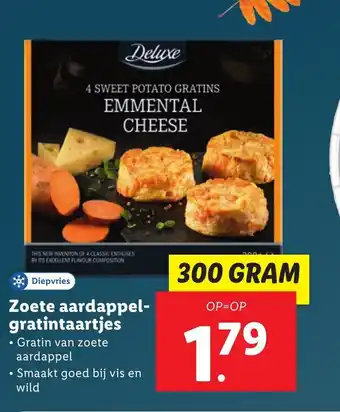 Lidl Zoete aardappelgratintaartjes 300g aanbieding