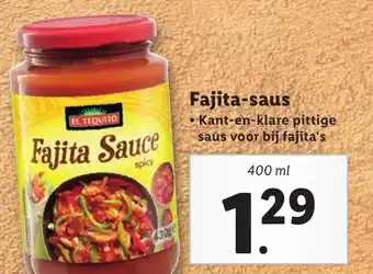 Lidl Fajita-saus 400ml aanbieding