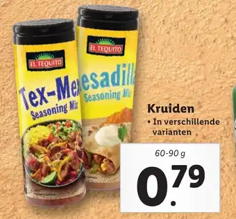 Lidl Kruiden 60-90g aanbieding