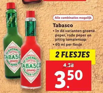 Lidl Tabasco aanbieding