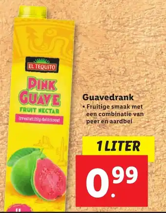 Lidl Guavendrank 1L aanbieding