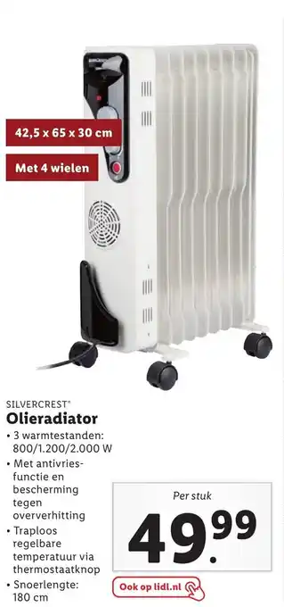 Lidl Olieradiator aanbieding