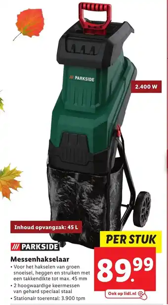 Lidl Messenhakselaar aanbieding