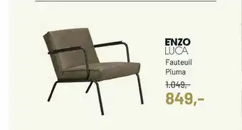 Piet Klerkx Enzo Luca Fauteuil Piuma aanbieding