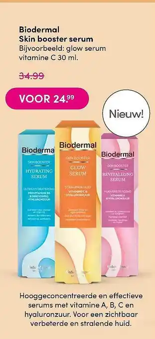 DA Biodermal Skin Booster Serum 30 ml aanbieding