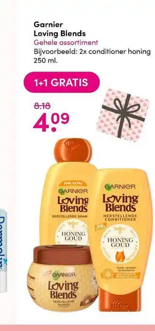 DA Garnier Loving Blends 1+1 Gratis 250ml aanbieding