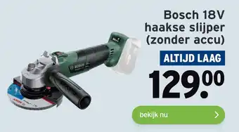 GAMMA Bosch 18V haakse slijper (zonder accu) aanbieding