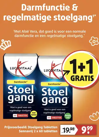 Lucovitaal Darmfunctie & regelmatige stoelgang** aanbieding