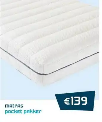 Beddenreus Matras Pocket Pakker aanbieding