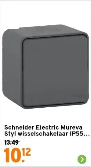 GAMMA Schneider Electric Mureva Styl wisselschakelaar IP55 antraciet aanbieding