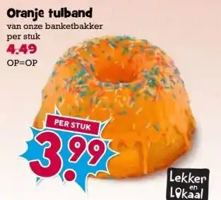 Boon`s Markt Oranje tulband aanbieding