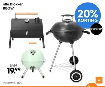 Blokker alle Blokker BBQ's* aanbieding