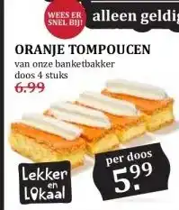 Boon`s Markt ORANJE TOMPOUCEN aanbieding