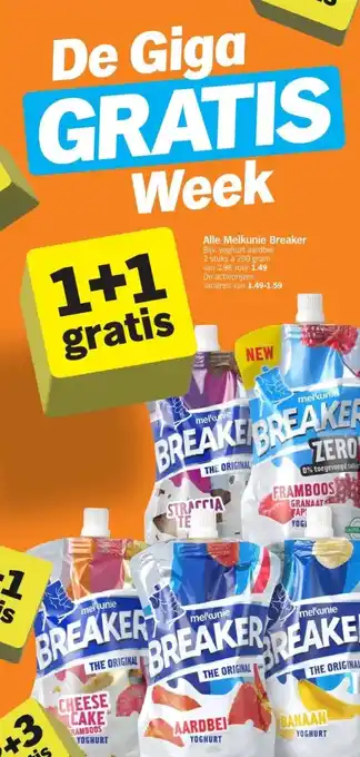 Albert Heijn Alle Melkunie Breaker aanbieding