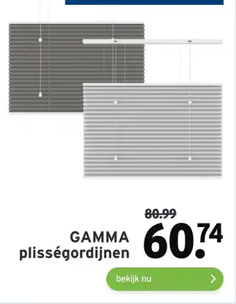 GAMMA GAMMA plisségordijnen aanbieding