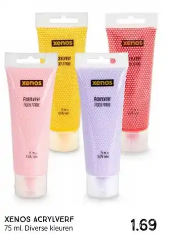 Xenos XENOS ACRYLVERF 75 ml. Diverse kleuren aanbieding