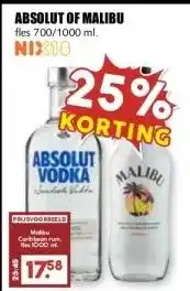 MCD Supermarkt ABSOLUT OF MALIBU aanbieding