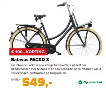 12GO Biking Batavus PACKD 3 aanbieding