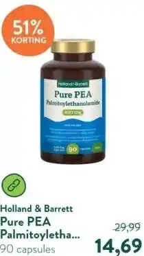 Holland & Barrett Pure PEA Palmitoylethanolamide 400mg aanbieding