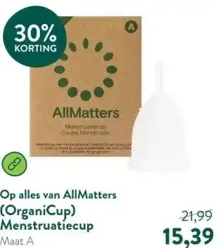 Holland & Barrett (OrganiCup) Menstruatiecup aanbieding
