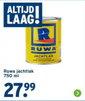 GAMMA Ruwa jachtlak aanbieding